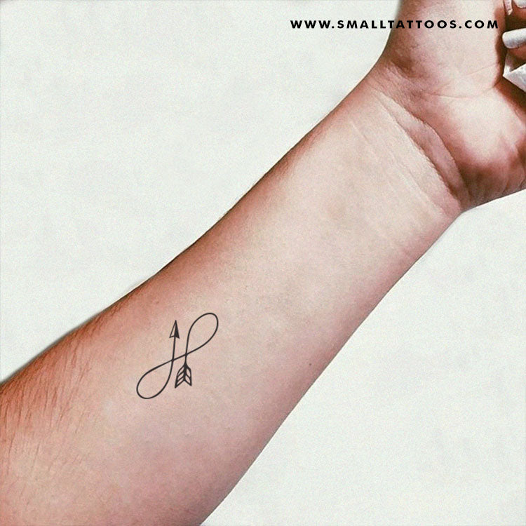 Tatuaje temporal de flecha infinita (juego de 3)