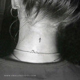 Small Unalome Temporary Tattoo (Set of 3)