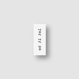 Typewriter Font Let It Be Temporary Tattoo (Set of 3)
