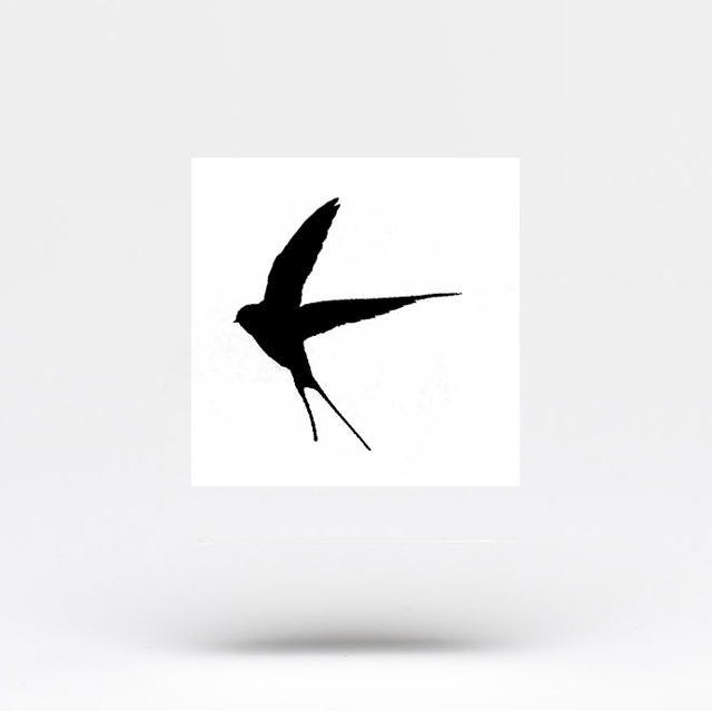 Tatuaje temporal de golondrina (juego de 3)