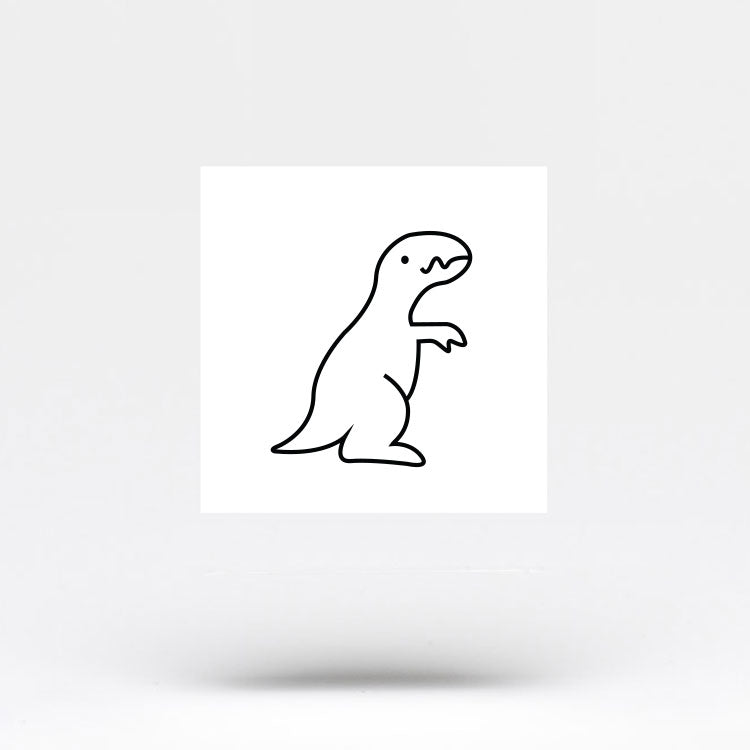 Tatuaje temporal de dinosaurio T-Rex (juego de 3)