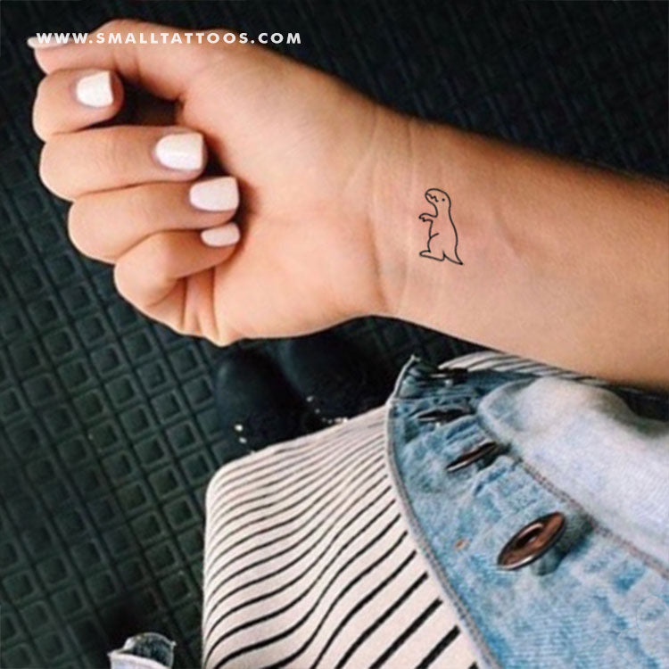Tatuaje temporal de dinosaurio T-Rex (juego de 3)