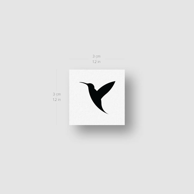 Tatuaje temporal de colibrí (juego de 3)