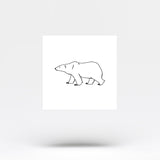 Polar Bear Temporary Tattoo (Set of 3)