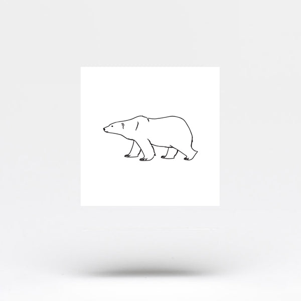 Polar Bear Temporary Tattoo (Set of 3)