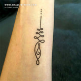 Unalome Temporary Tattoo (Set of 3)