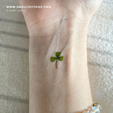 Three Leaf Clover Temporary Tattoo by Zihee (Set of 3)