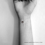 Tiny Palm Tree Temporary Tattoo (Set of 3)