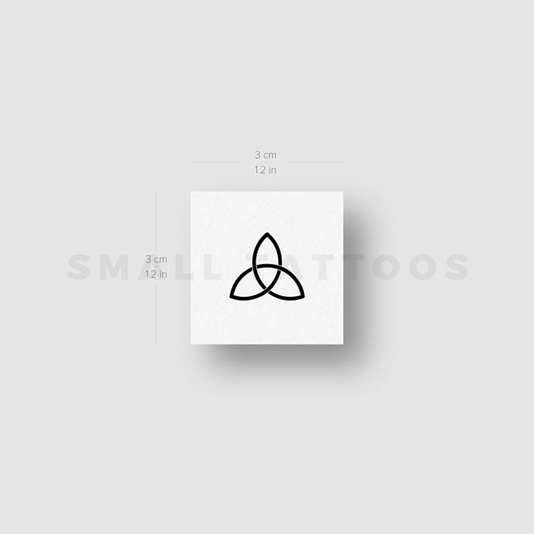 Tatuaje Temporal Triquetra (Conjunto de 3)