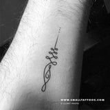 Unalome Temporary Tattoo (Set of 3)