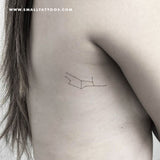 Virgo Constellation Temporary Tattoo (Set of 3)