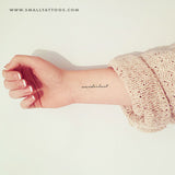 'Wanderlust' Temporary Tattoo (Set of 3)