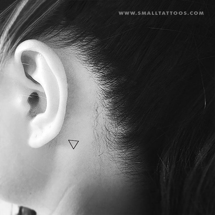 Tiny Water Alchemy Symbol Temporary Tattoo (Set of 3)