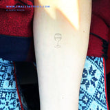 Fine Line Wine Glass Temporary Tattoo (Set of 3)