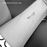 Small Wing Couple Temporary Tattoo - Set of 3