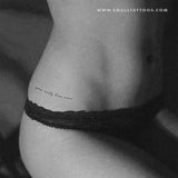 You Only Live Once Temporary Tattoo (Set of 3)