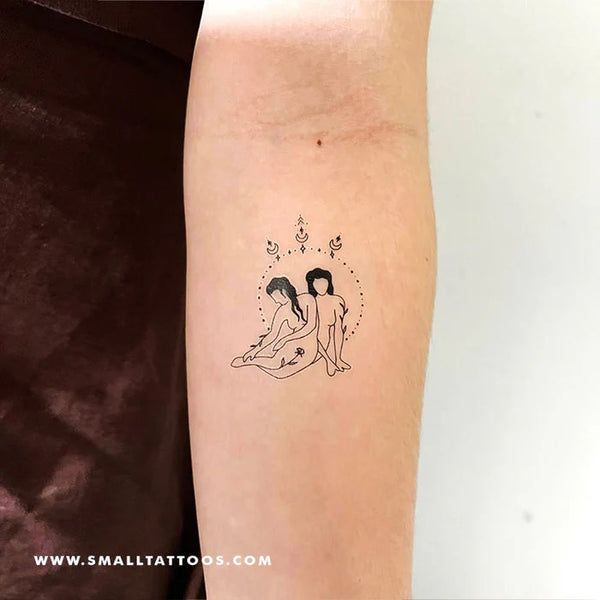 Female figure tattoos: Bohemian female tattoo