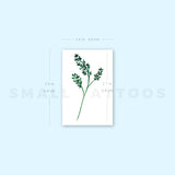 Green Branch Temporary Tattoo by Zihee (Set of 3)