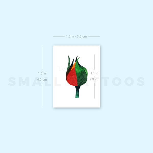 Rose Bud Temporary Tattoo by Zihee (Set of 3)