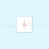 Morning Star Type II [Red] by Jakenowicz Temporary Tattoo - Set of 3