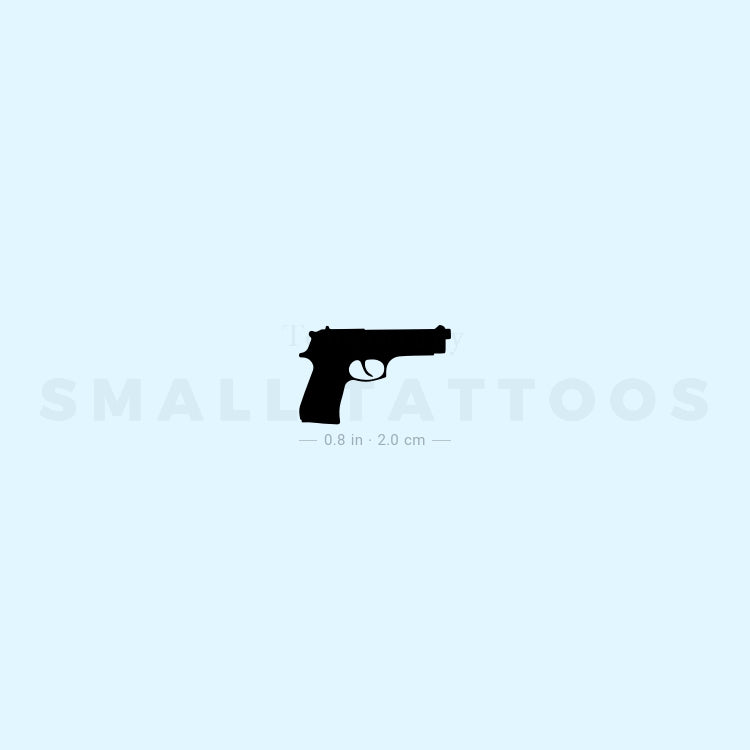 Gun Temporary Tattoo (Set of 3)