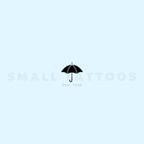 Small Umbrella Temporary Tattoo (Set of 3)