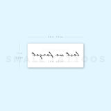 Lest We Forget Temporary Tattoo (Set of 3)