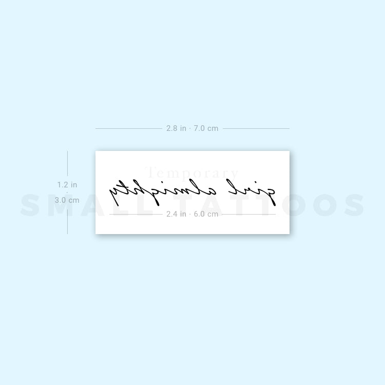 Girl Almighty Temporary Tattoo (Set of 3)