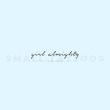 Girl Almighty Temporary Tattoo (Set of 3)