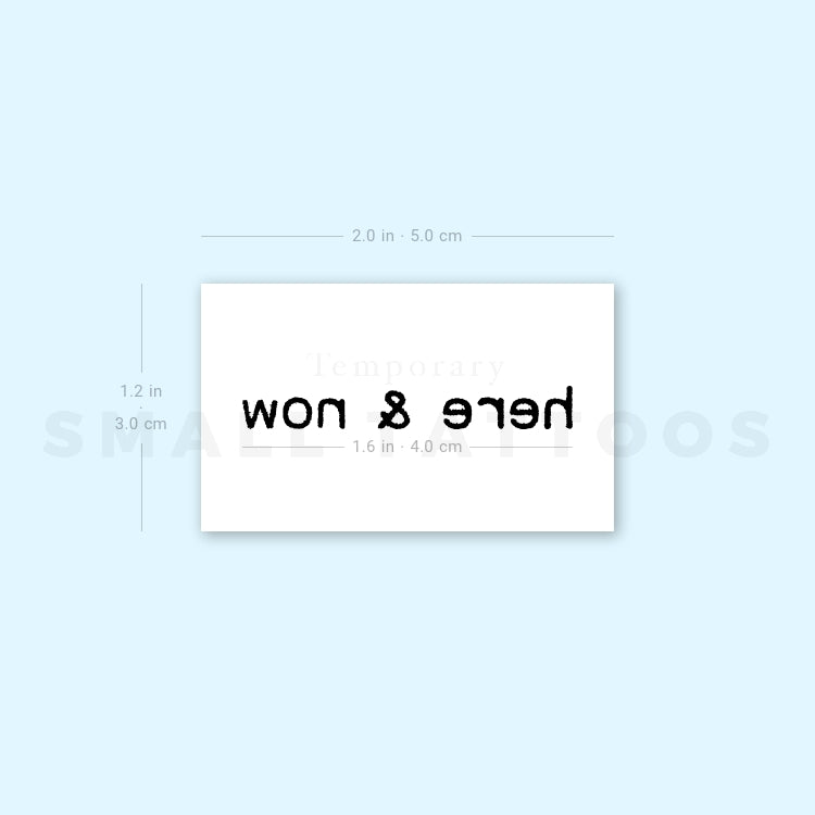Here & Now Temporary Tattoo (Set of 3)