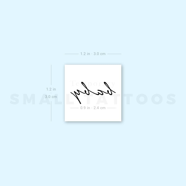'Baby' Temporary Tattoo (Set of 3)