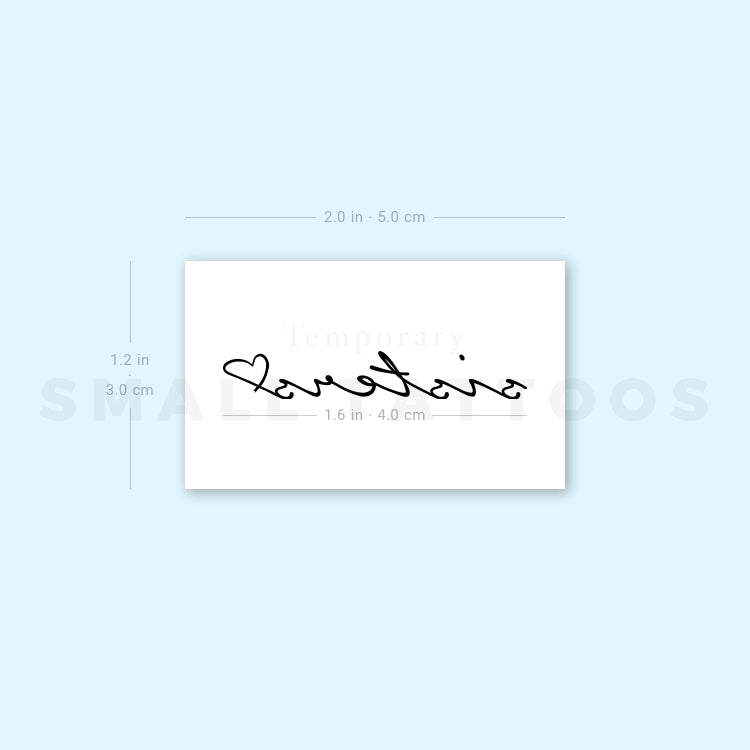 Sisters Love Temporary Tattoo (Set of 3)
