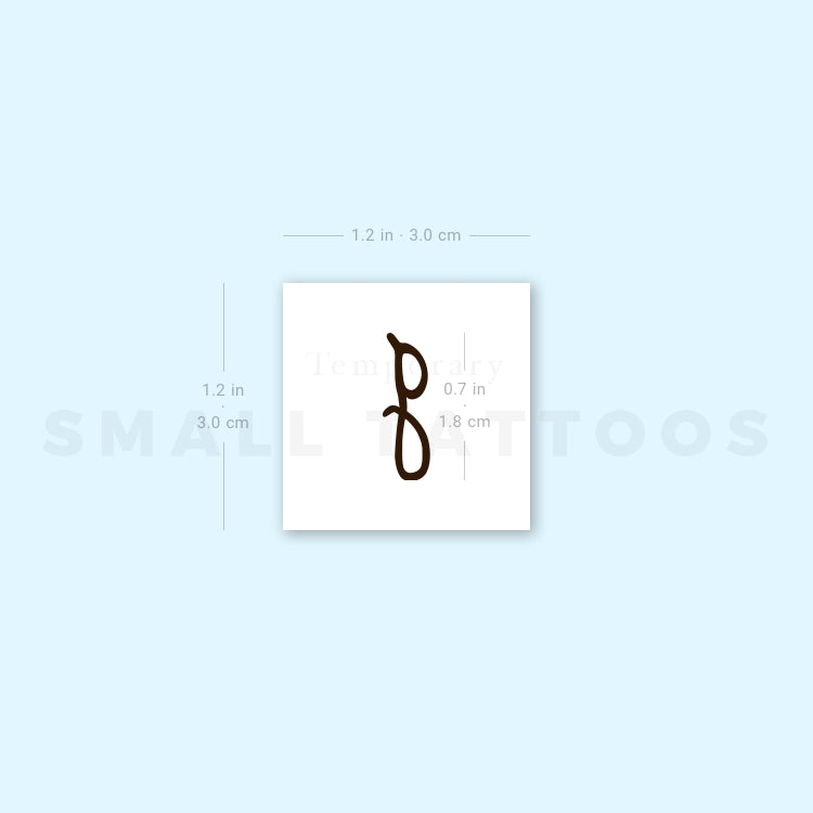 Selena G Letter Temporary Tattoo (Set of 3)