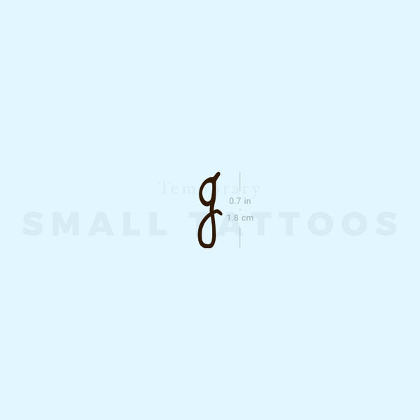 Selena G Letter Temporary Tattoo (Set of 3)
