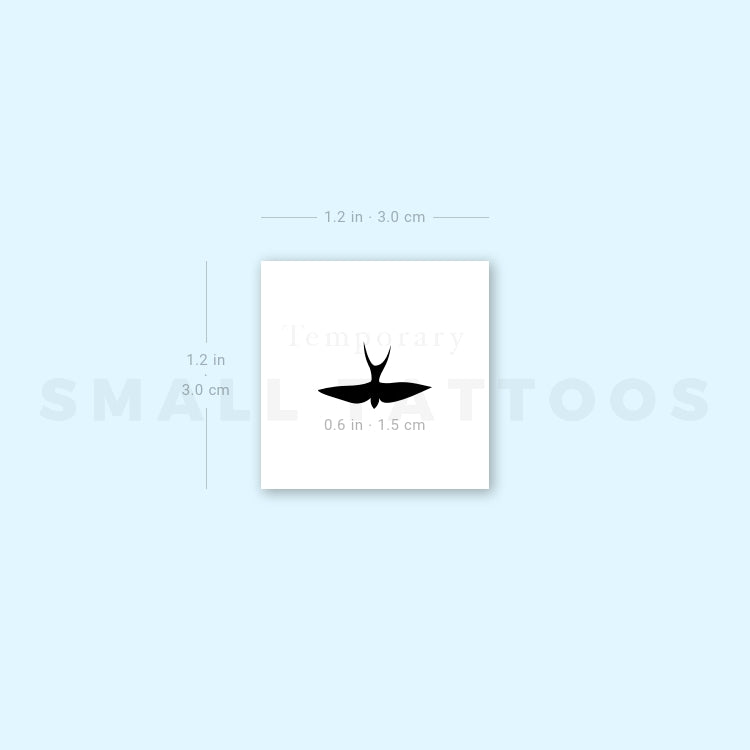 Barn Swallow Temporary Tattoo (Set of 3)