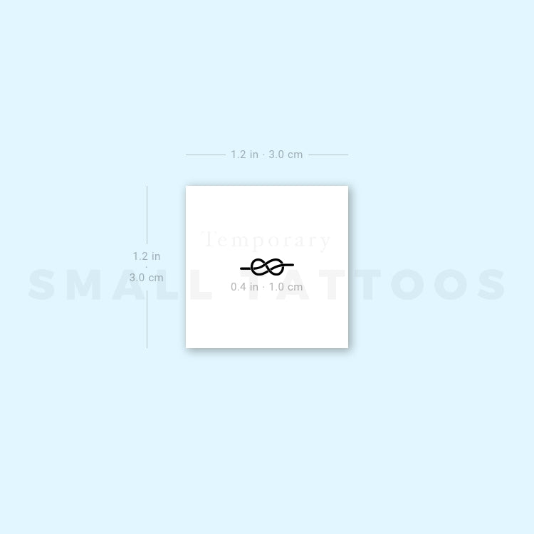 Small Sailor Knot Temporary Tattoo (Set of 3)