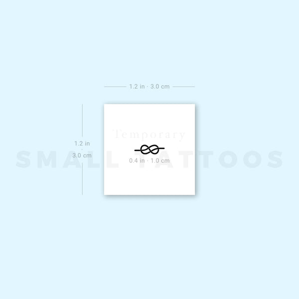 Small Sailor Knot Temporary Tattoo (Set of 3)