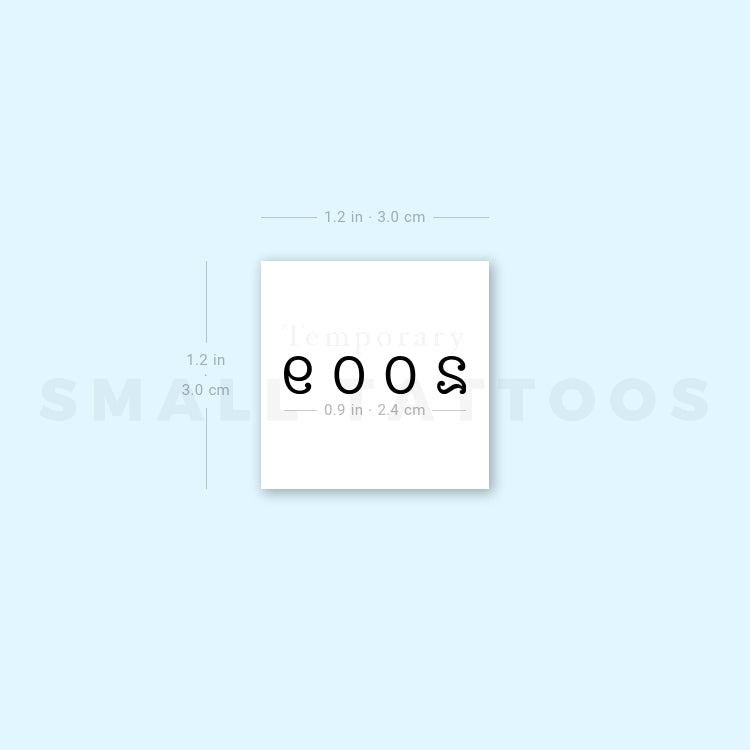 2009 Birth Year Temporary Tattoo (Set of 3)