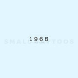 1965 Birth Year Temporary Tattoo (Set of 3)