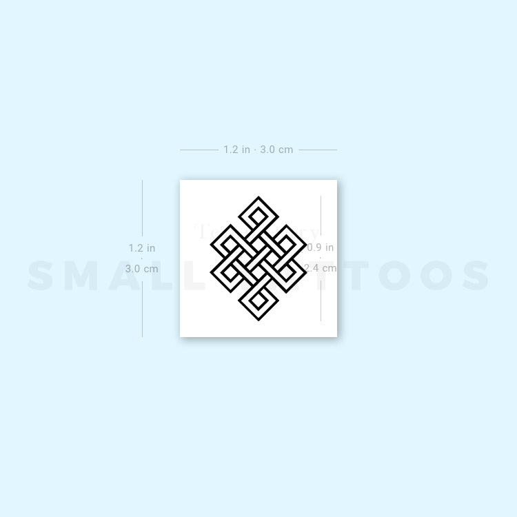 Tatuaje temporal de nudo infinito (juego de 3)