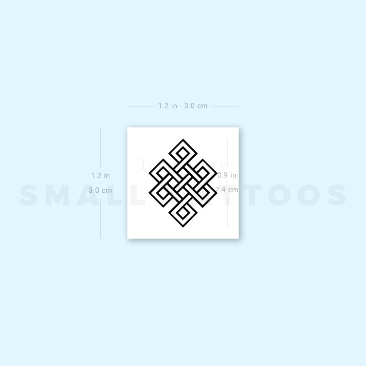 Endless Knot Temporary Tattoo (Set of 3)