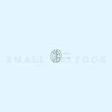 Old English O Letter Temporary Tattoo (Set of 3)