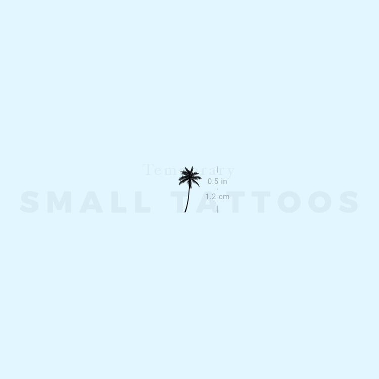 Little Palm Tree Temporary Tattoo (Set of 3)