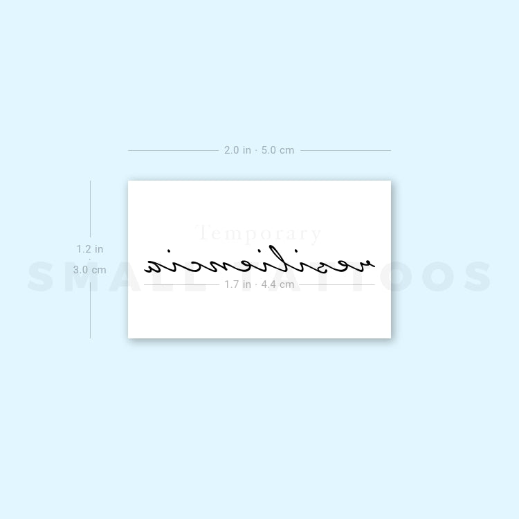 Tatuaje temporal 'Resiliencia' (juego de 3)