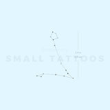 Minimalist Pisces Constellation Temporary Tattoo by Puntuak (Set of 3)