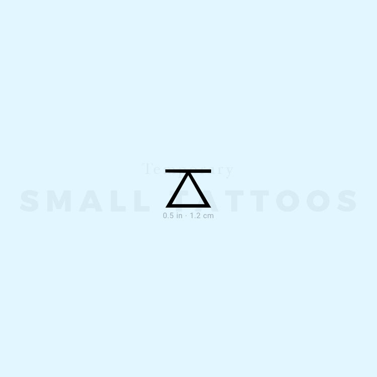 Challenge Symbol Temporary Tattoo (Set of 3)