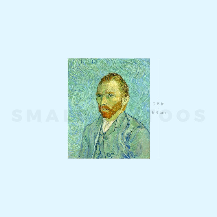 Van Gogh Self-Portrait Temporary Tattoo (Set of 3)