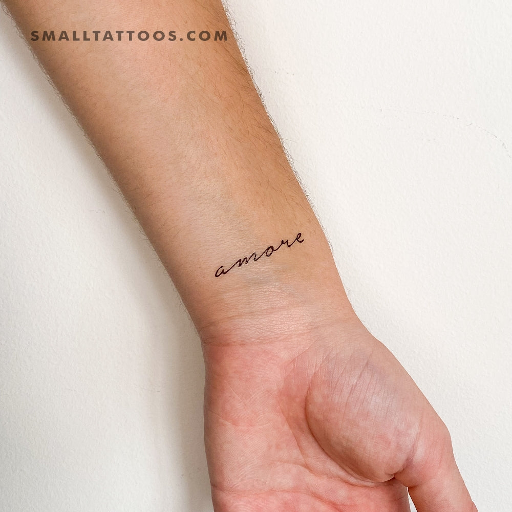 Amore Temporary Tattoo - Set of 3