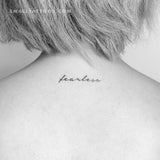 'Fearless' Temporary Tattoo (Set of 3)