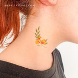 Yellow Flower Temporary Tattoo by Zihee (Set of 3)